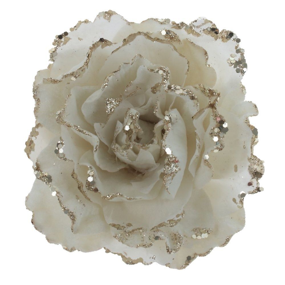 GAEM Цветок искусственный "Роза" (на клипсе), L15 W15 H17 см