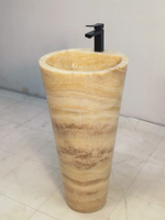 Раковина напольная из оникса Yellow ON-61346 (45*45*90)