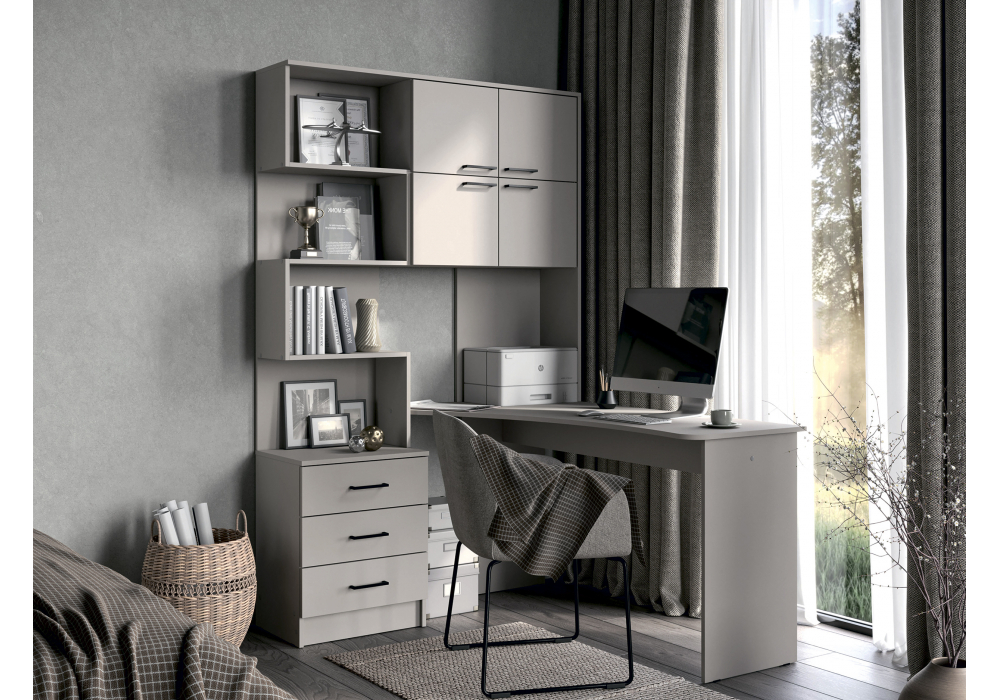 Компьютерный стол Woodville Эльброни правый кашемир