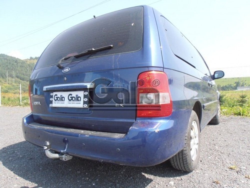 Фаркоп оцинкованный Galia K018A для Kia Carnival 1999-2006(паспорт и сертификат в комплекте)(без электрики)