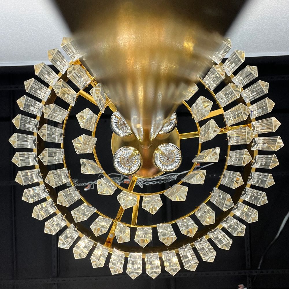 Торшер RH 1920S Odeon Clear Glass Floor Lamp GOLD