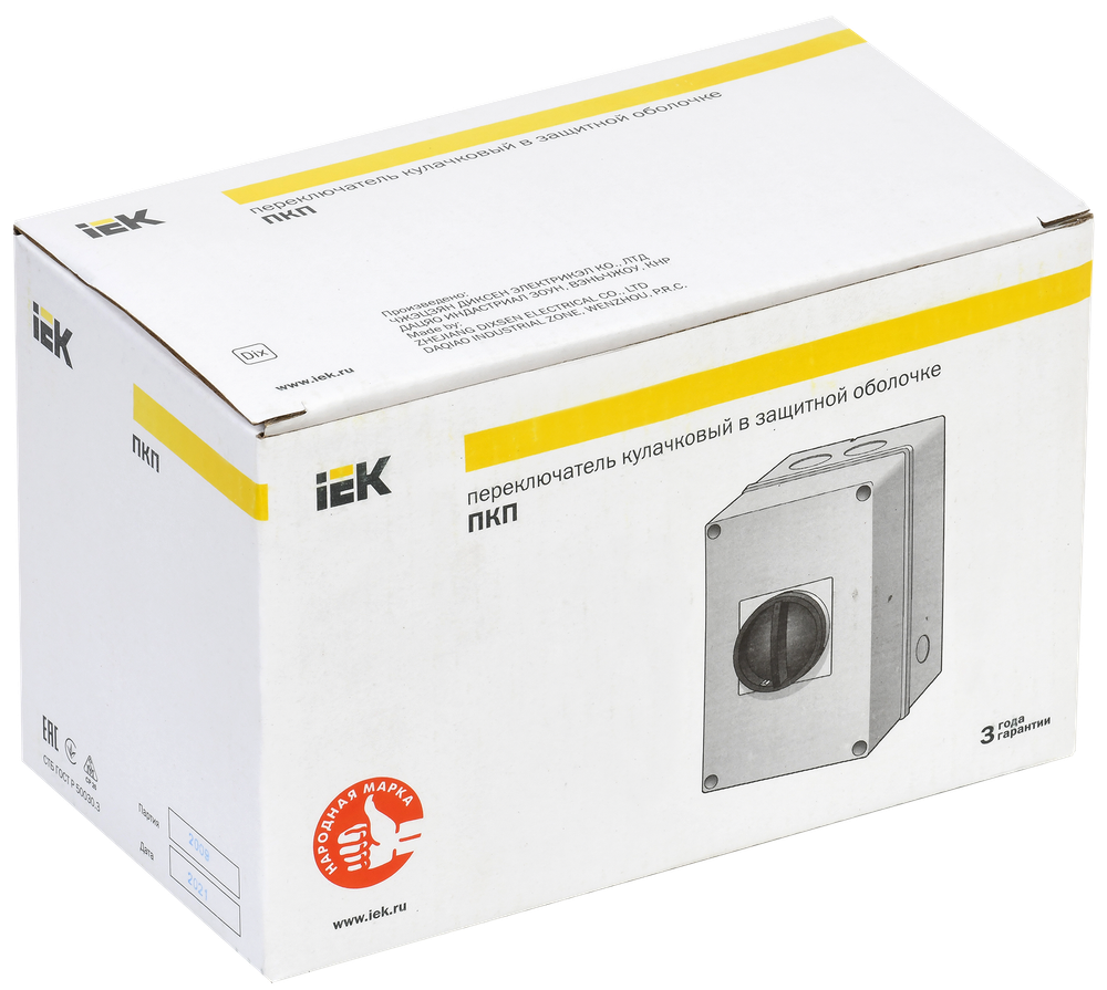 Переключатель кулачковый ПКП32-13 /К 32А "откл-вкл" 3Р/400В IP54 IEK