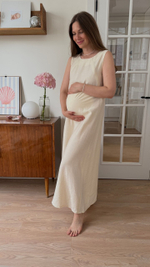 Платье Sun для беременных и кормящих, Сливочный