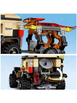Конструктор Перевозка пирораптора и дилофозавра 303 детали