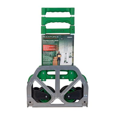 Тележка ручная складная с телескопической ручкой (г/п70кг,385х410х985мм-в разложенном полож.,385х280-рабочая площадка, 125мм-? колес) RockForce RF-GZS60A