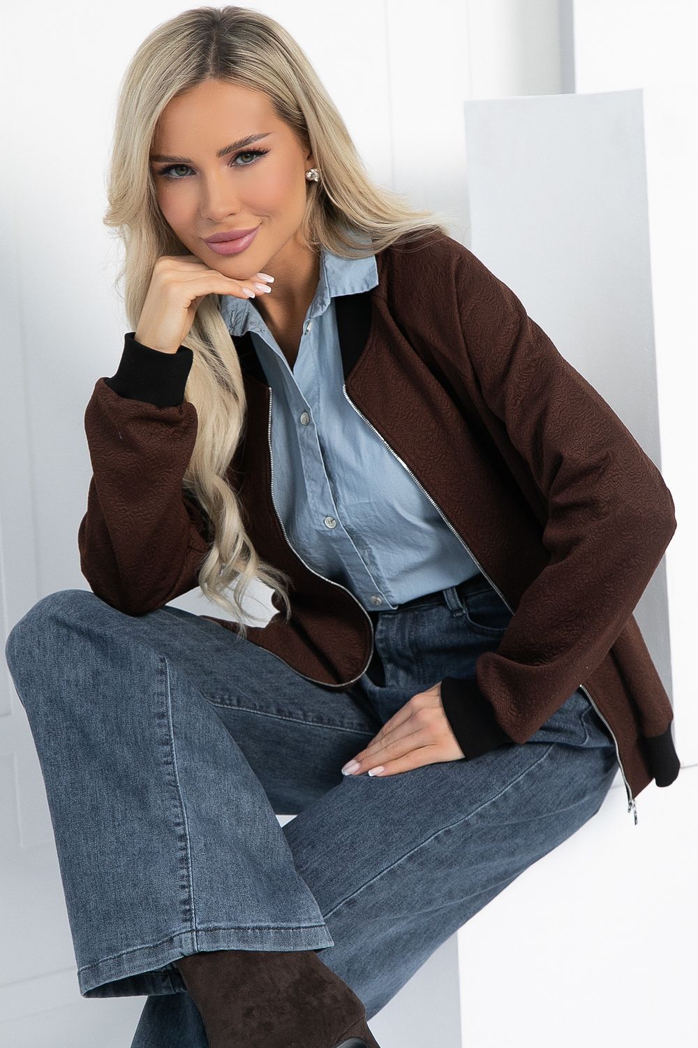 Бомбер Эшли (шоколад) Б12777-41М LT Collection