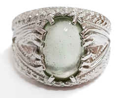 Ювелирное кольцо из серебра 925 пробы,вставка аквамарин,размер 21.25