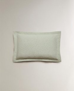 Zara Home наволочка декоративная из хлопка, зелёный, 50x75 см