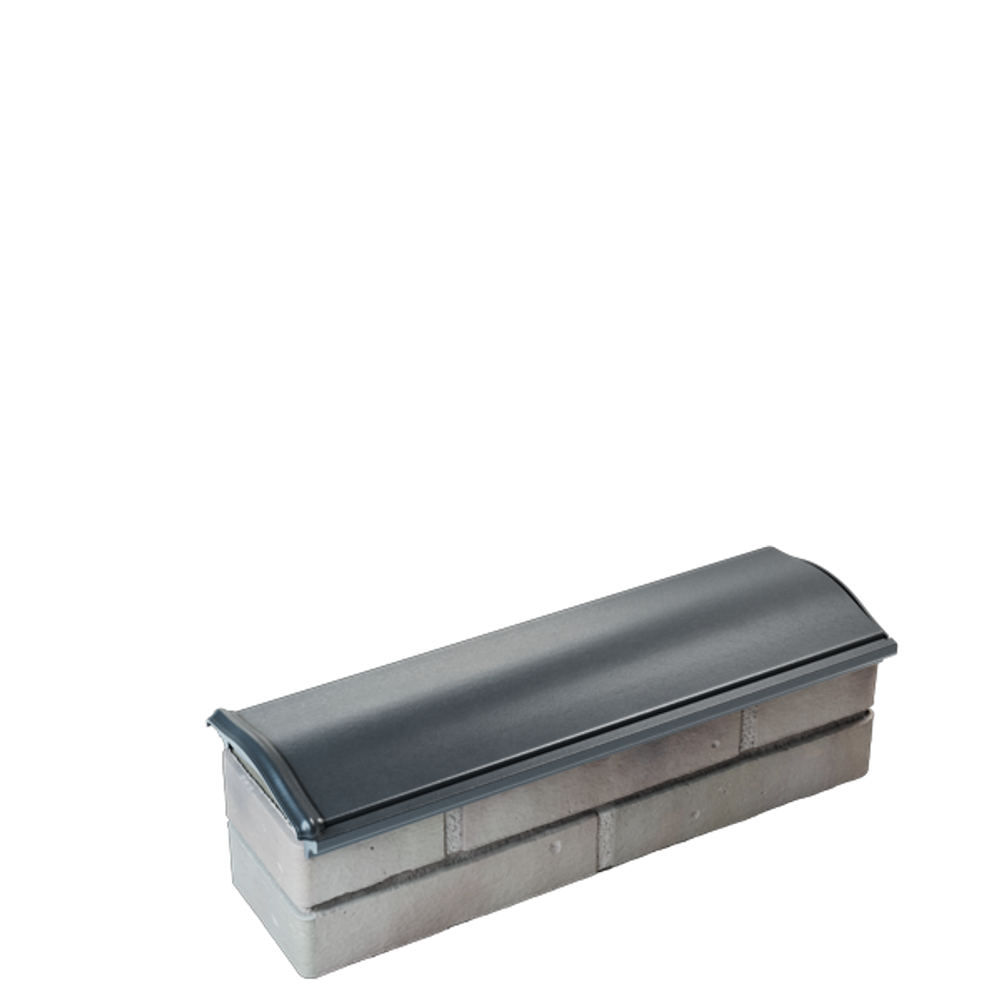 Парапет полимеркомпозитный Monblan 130мм (0,5 кирпич) серый