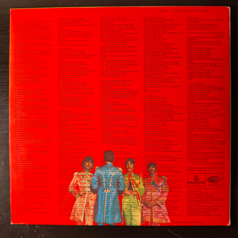 The Beatles - Sgt. Pepper's Lonely Hearts Club Band (Англия 1967г.)