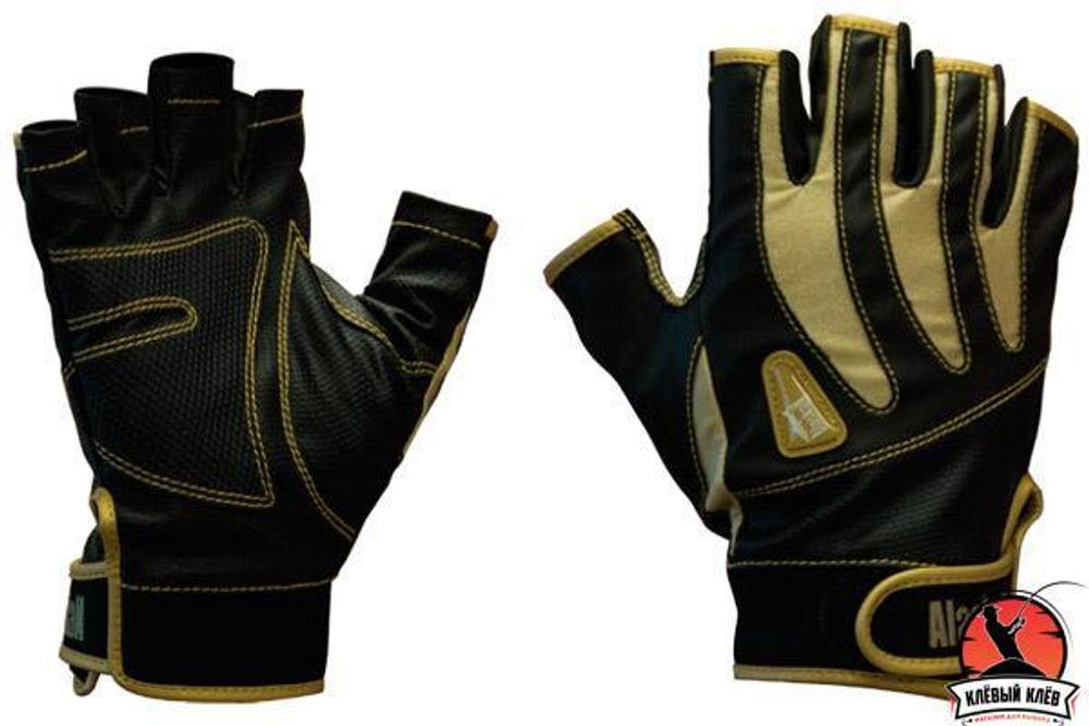 Перчатки спиннингиста Alaskan беспалые BL/Beg  M (AGWK-03M)