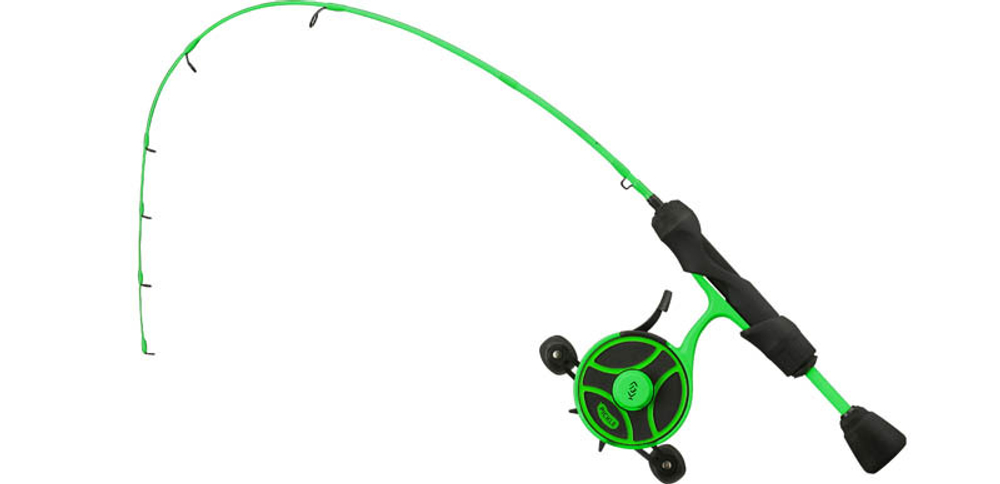 Комбо набор 13 FISHING Radioactive Pickle Ice Combo 27" M - FF Ghost w/ NEW Line Window + Tickle St