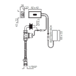 Сенсорная смывная система для писсуара SNR-CHR-51097
