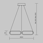 Подвесной светильник Maytoni MOD017PL-L50MG