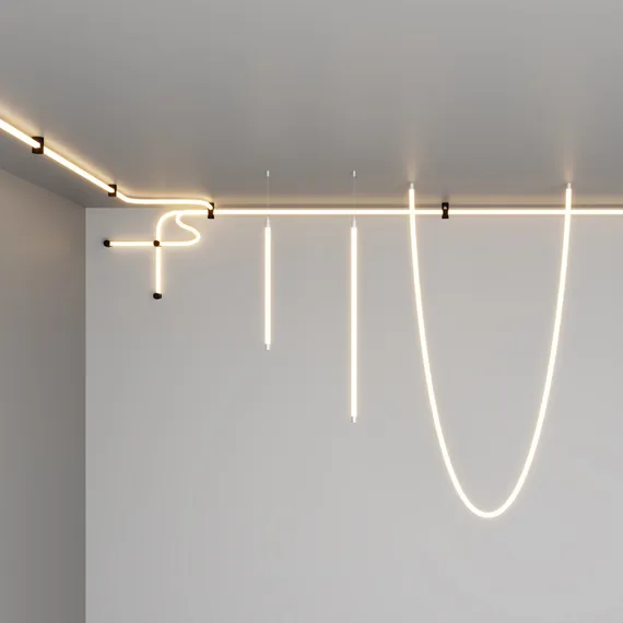 Крепление для накладного монтажа для круглого неона 360° D18 Led Strip 201155