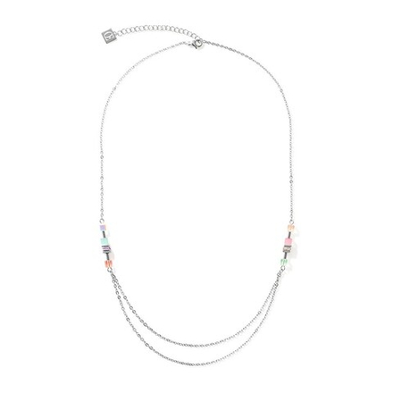 Колье Coeur de Lion Silver Multicolour-Pastel 5064/10-1522 цвет мультиколор