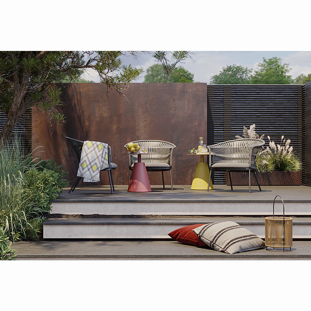 Столик кофейный marius, D50 см, красный