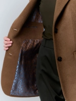 Полупальто из шерсти альпаки