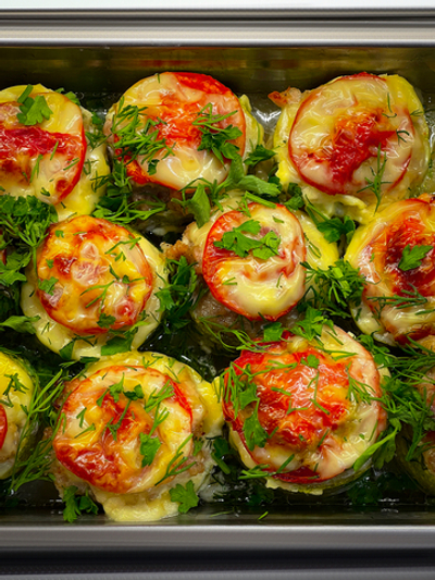 Кабачки фаршированные мясом 150г