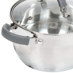 Набор посуды нерж, 6 пр, кастрюли 2.9,3.9 л, ковш 1.9 л, индукц, Катунь, Ирида, КТ08-A