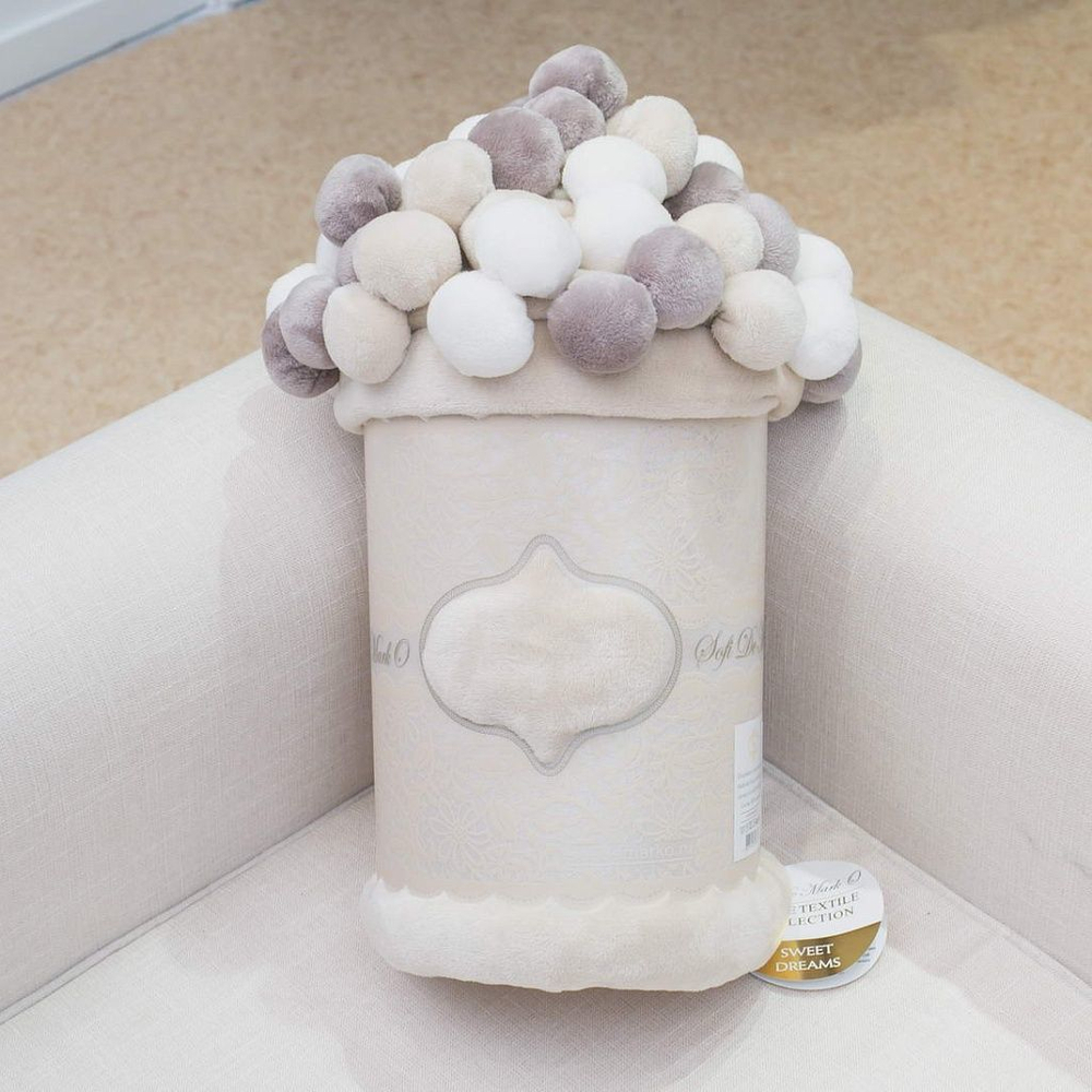 Плед 220x240 Sofi De MarkO Multi-ball бежевый Китай