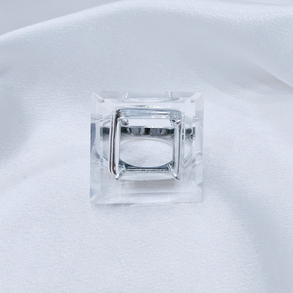 "Эталин" кольцо в серебряном покрытии из коллекции " Дефиле" от Jenavi