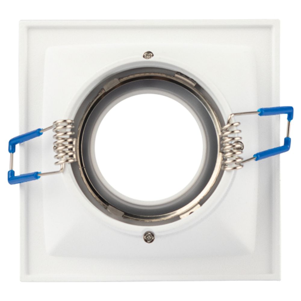 Светильник встраиваемый алюминиевый ЭРА KL101 WH под лампу MR16 GU5.3 белый | Алюминиевые встраиваемые светильники