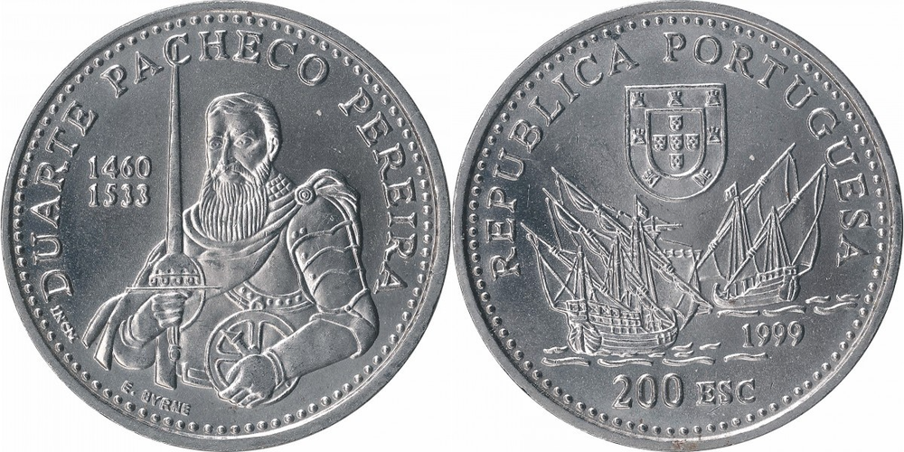 Португалия 200 эскудо, 1999 Дуарте Пачеко Перейра