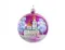 С1075/3 Стеклянный шар Просторы 85 мм., фиолетовый, Ёлочка
