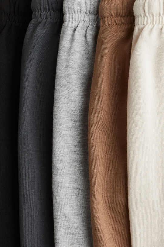 H&M Набор из 5 хлопковых трикотажных шорт, коричневый