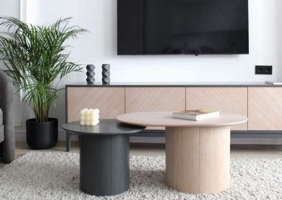 Столик Type овальный, основание D 39 см (натуральный дуб)