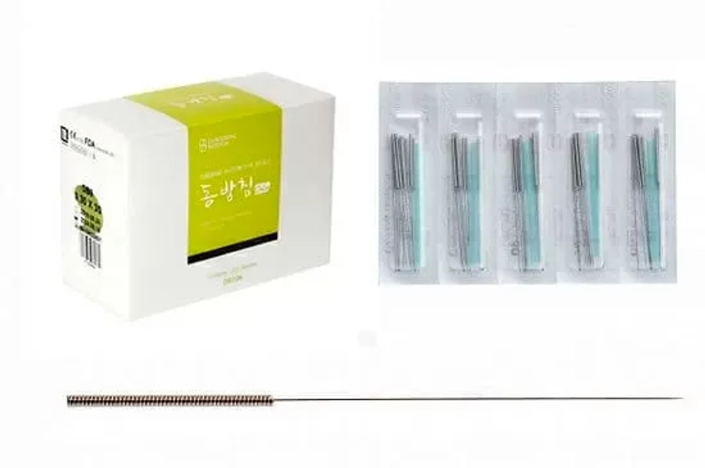 Иглы акупунктурные стальные стерильные с направителем 0,2х30 мм 1000 шт