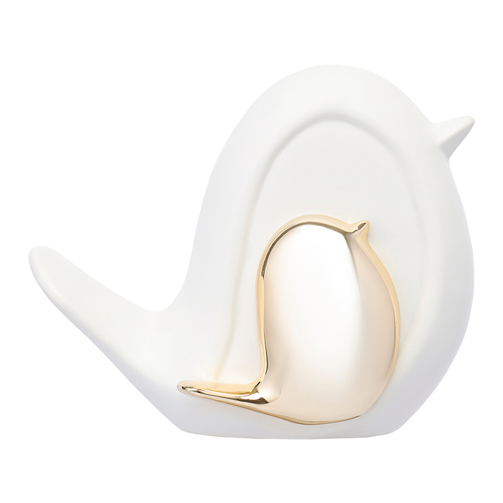 Декор из фарфора white birdie из коллекции essential, 16х8x13 см