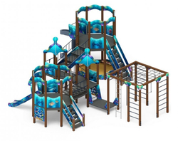 Детский игровой комплекс Морской ДИК 2.17.06-01 H=1200 H=2000