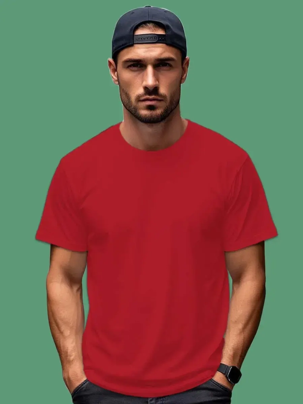 Футболка Взрослая.Премиум однотонная.Набор 2 шт