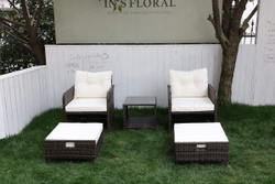 Набор мебели из ротанга, 5 предметов, коричневый, GM-M79