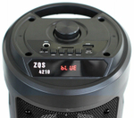Портативная колонка BT SPEAKER ZQS-4210 Bluetooth, FM, MP3 с подсветкой, черная