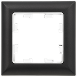 BRITE Рамка 1-местная РУ-1-Бр хром/черный IEK