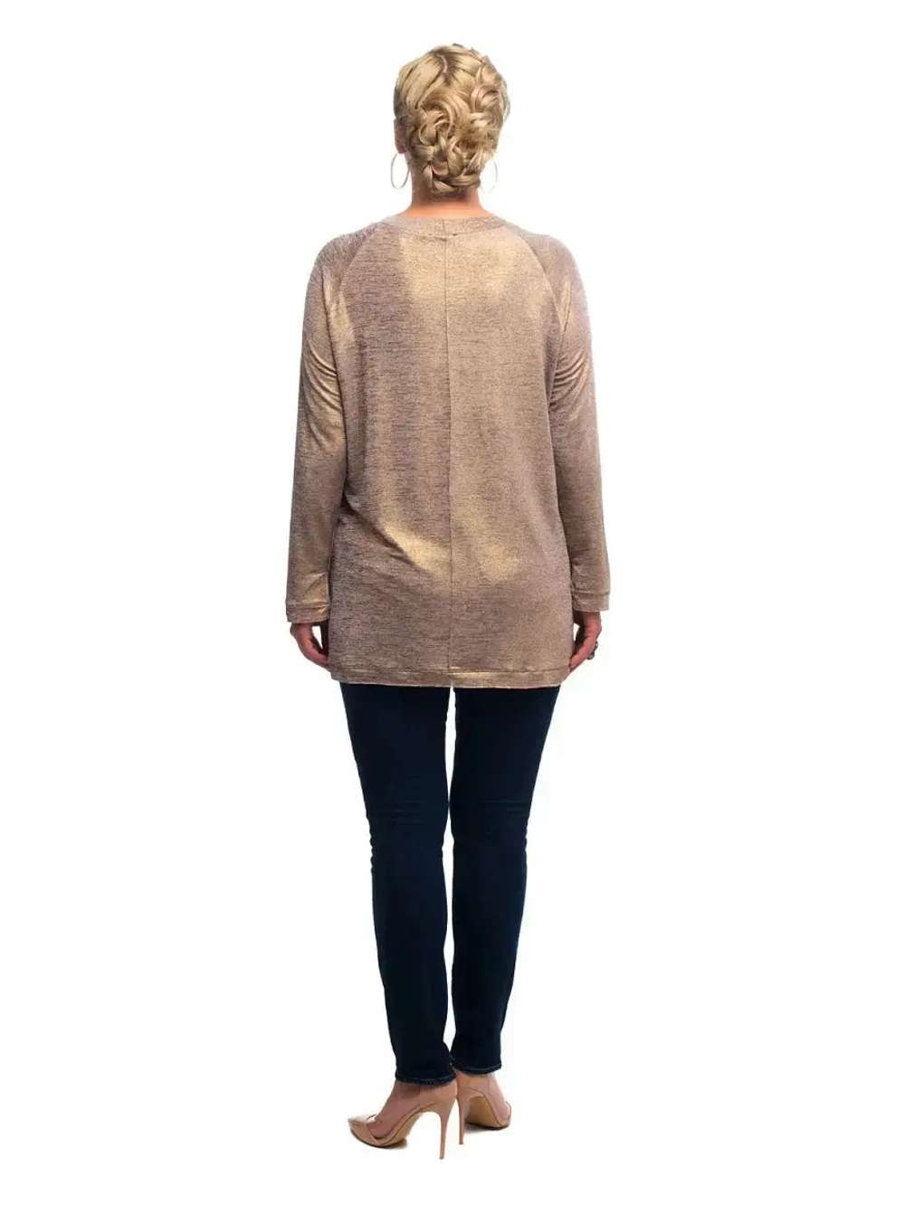 Блузка нарядная блестящая