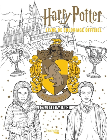 Hachette/ раскраска по номерам/ Harry Potter - Poufsouffle - le livre de coloriage officiel