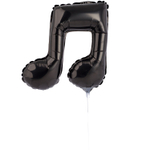 Шар Фольгированный Нота двойная (Черный)