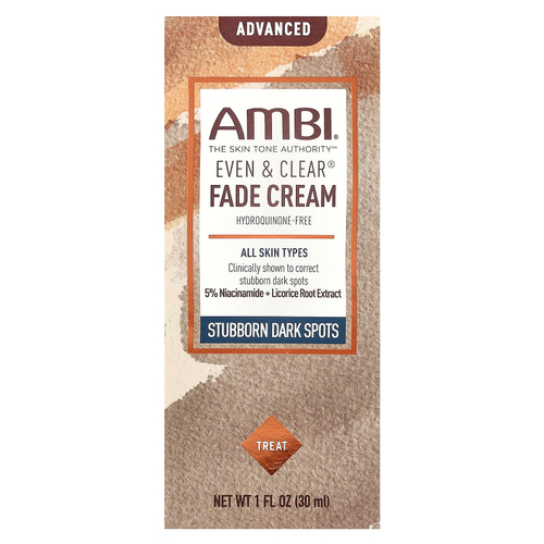 AMBI, Even & Clear®, улучшенный крем для обесцвечивания, 30 мл (1 жидк. Унция)