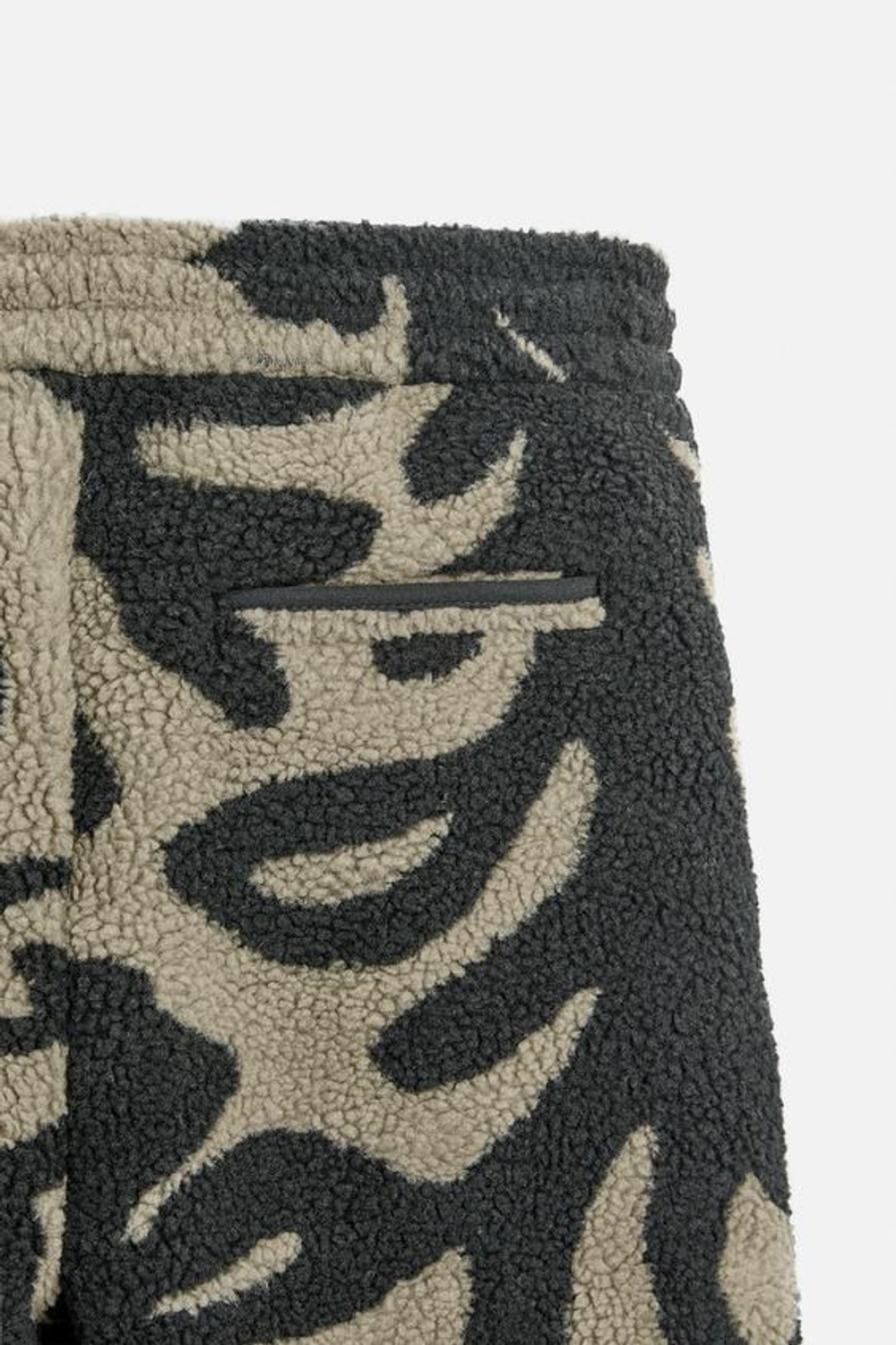 ZARA X NANUSHKA ЖАККАРДОВЫЕ БРЮКИ ИЗ ИСКУССТВЕННОЙ ШЕРСТИ, ЗЕЛЕНЫЙ