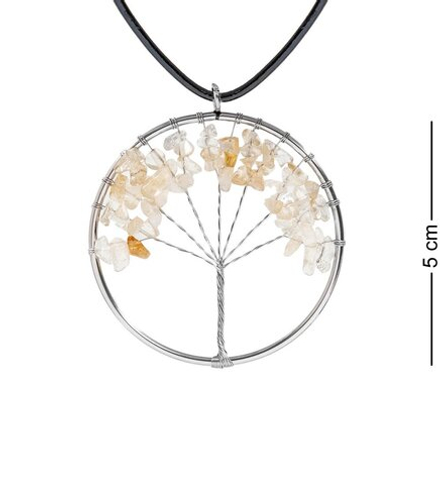 NP-02/2 Кулон с камнями «Цитрин»