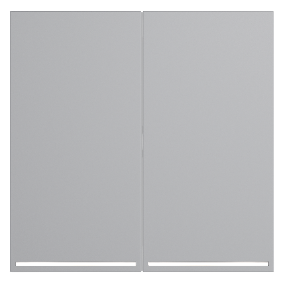 Клавиши для выключателя/переключателя двухклавишного с подсветкой, S70 (серый)