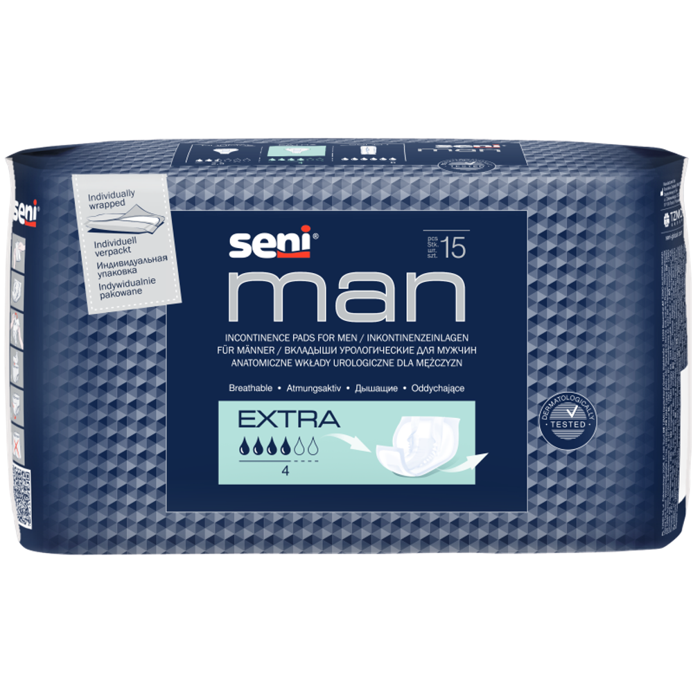 Урологические прокладки-вкладыши Seni Man Extra