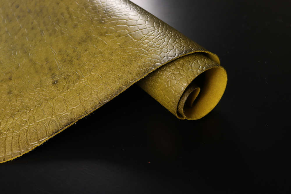 1,8-2,2 Юфть желтая гранж плита Кайман 203дм² (КЛ)