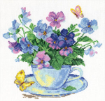 "Утренние цветы"-2-01 вышивка