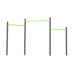 W220 Воркаут Перекладины разноуровневые для подтягивания из виса ZAVODSPORTA