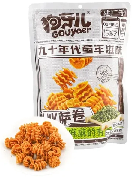 Китайские чипсы Pizza Roll с сычуаньским перцем 188 г